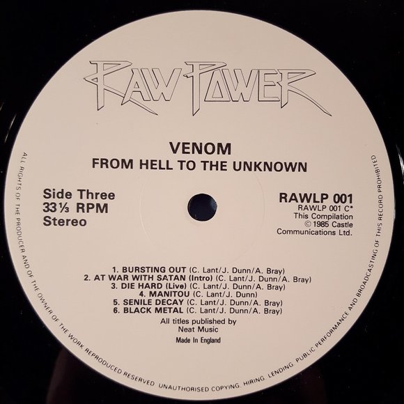 Venom - From Hell To The Unknown - Vinyl 2 LP Record - Picture 6 of 7